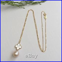 100% Freshwater Pearl Nice Earrings/Pendant Set In 18k Gold With 45cmNecklace