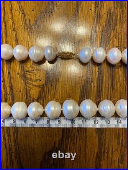 10K Yellow Gold Fresh Water LARGE BAROQUE PEARL NECKLACE & EARRINGS SET 10K Yellow Gold Fresh Water LARGE BAROQUE PEARL NECKLACE & EARRINGS SET