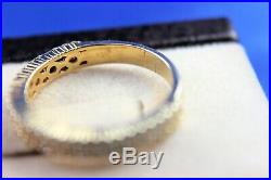 10K Yellow Gold Round Diamond Bead/Prong Set Wedding Band 1.00TCW Size 10