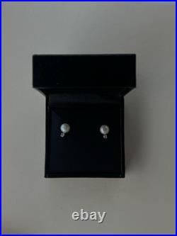 14 Kt Freshwater Pearl & Diamond Earring Set Brand New