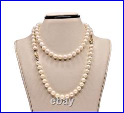 14K Antique Cultured Pearl 18 Necklace 7 Bracelet 14K Gold Fishhook Clasp Set 14K Antique Cultured Pearl 18 Necklace 7 Bracelet 14K Gold Fishhook Clasp Set