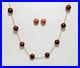 14K-GOLD-Chocolate-Pearl-necklace-18-earring-set-Tea-cup-style-9-5mm-Pearls-01-hny