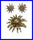 14K-Gold-1-2-Carat-Diamond-Pearl-Jewelry-Set-Brooch-Earrings-21-9g-Antique-01-mn