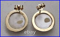 14K Gold 11mm Baroque Coin Pearl Necklace Bracelet & Earring Set