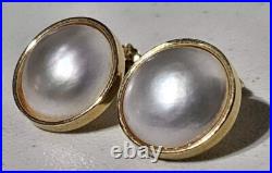 14K Gold 11mm Baroque Coin Pearl Necklace Bracelet & Earring Set