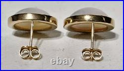 14K Gold 11mm Baroque Coin Pearl Necklace Bracelet & Earring Set