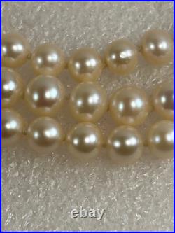 14K Gold Clasp 5.7- 7mm Pearl Necklace & Bracelet Set