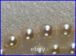 14K Gold Clasp 5.7- 7mm Pearl Necklace & Bracelet Set