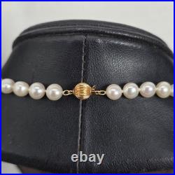 14K Gold Freshwater Pearl Necklace & Gold-Tone Turtle Bangle Bracelet Set