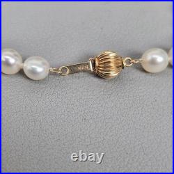 14K Gold Freshwater Pearl Necklace & Gold-Tone Turtle Bangle Bracelet Set