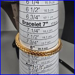 14K Gold Freshwater Pearl Necklace & Gold-Tone Turtle Bangle Bracelet Set