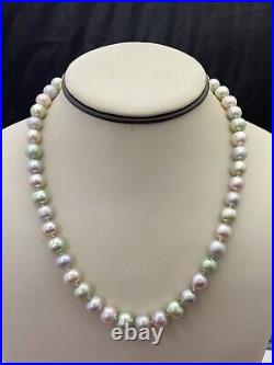 14K Gold Multicolor Freshwater Cultured Pearl Necklace And Set For Women