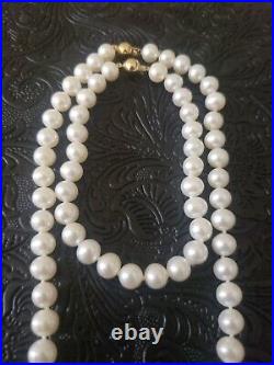 14K Gold Pearl Bracelet and Necklace Set