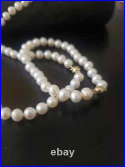 14K Gold Pearl Bracelet and Necklace Set New