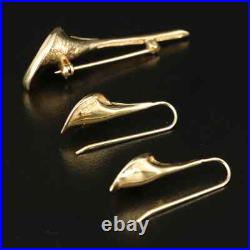 14K Gold Pearl Cala Lily Brooch and Earring Set 14K Gold Pearl Cala Lily Brooch and Earring Set