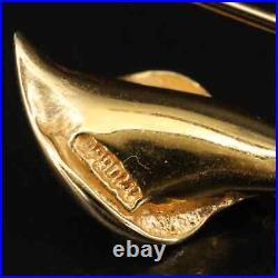 14K Gold Pearl Cala Lily Brooch and Earring Set 14K Gold Pearl Cala Lily Brooch and Earring Set
