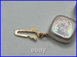 14K Gold Vintage Fluorite Gemstone & Freshwater Pearl Necklace & Bracelet Set 14K Gold Vintage Fluorite Gemstone & Freshwater Pearl Necklace & Bracelet Set