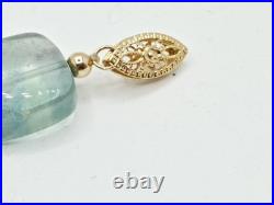 14K Gold Vintage Fluorite Gemstone & Freshwater Pearl Necklace & Bracelet Set 14K Gold Vintage Fluorite Gemstone & Freshwater Pearl Necklace & Bracelet Set