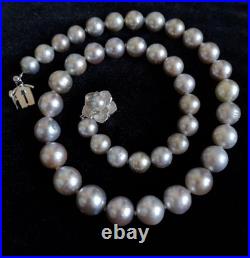 14K Silver South Sea Pearl Necklace & Earrings Set 9.5mm & 12mm 14K Silver South Sea Pearl Necklace & Earrings Set 9.5mm & 12mm