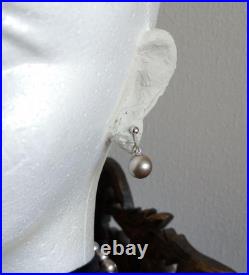14K Silver South Sea Pearl Necklace & Earrings Set 9.5mm & 12mm 14K Silver South Sea Pearl Necklace & Earrings Set 9.5mm & 12mm