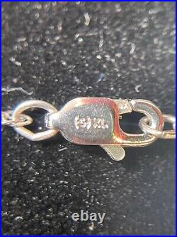 14K White Gold Black Tahitian Pearl Dangle Earrings/Pendant Necklace Set (R185)