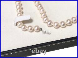 14K White Gold Cultured Freshwater Pearl Necklace Bracelet Earrings Set AAA