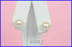 14K White Gold Natural White Genuine Pearl Necklace, Bracelet, Earrings Set 14K White Gold Natural White Genuine Pearl Necklace, Bracelet, Earrings Set