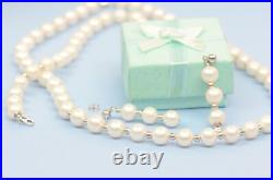 14K White Gold Natural White genuine Pearl Necklace, Bracelet, Earrings Set 14K White Gold Natural White genuine Pearl Necklace, Bracelet, Earrings Set