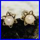 14K-Yellow-Gold-Akoya-Pearl-Earrings-Stud-5mm-Gold-Flower-Star-Set-81gr-VTG-8mm-01-ntg