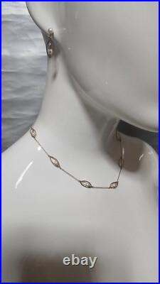 14K Yellow Gold Cultured Freshwater Pearl 15 Necklace & Earring Set Estate 14K Yellow Gold Cultured Freshwater Pearl 15 Necklace & Earring Set Estate