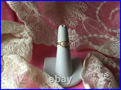 14K Yellow Gold Cultured Pearl Ring in Size 5 set in a delicate crown setting