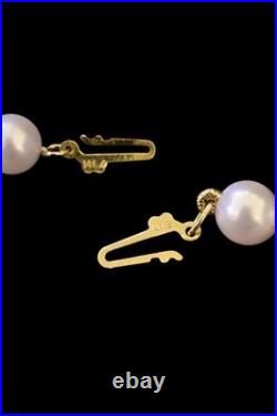 14K Yellow Gold Fresh Water Pearl Necklace And Bracelet Set