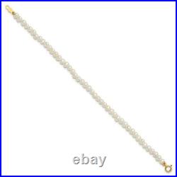 14K Yellow Gold Madi K White FWC Pearl 15 Necklace Earrings & Bracelet 3pc Set 14K Yellow Gold Madi K White FWC Pearl 15 Necklace Earrings & Bracelet 3pc Set