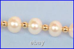 14K Yellow Gold Natural White genuine Pearl Necklace, Bracelet, Earrings Set 14K Yellow Gold Natural White genuine Pearl Necklace, Bracelet, Earrings Set