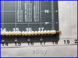 14K Yellow Gold Pearl Bracelet 7 and Necklace 18 Set