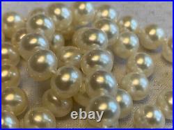 14K Yellow Gold Pearl Necklace & Bracelet Fine Jewelry Set 18 & 7 Strands