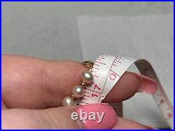 14K Yellow Gold Pink Pearl Set 17.5 Necklace & 7 Bracelet Fine Jewelry