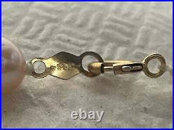 14K Yellow Gold Pink Pearl Set 17.5 Necklace & 7 Bracelet Fine Jewelry