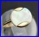 14K-Yellow-Gold-Signet-Ring-Mother-of-Pearl-Round-Flower-Handmade-Setting-sz-6-01-dzk