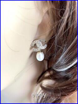 14k 14kt white gold diamond pearl jewelry set 11.1 Grams Size 7
