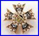 14k-GOLD-SEED-PEARL-ENAMELLED-QUALITY-HEAVY-SET-SMALL-LODGE-BROOCH-01-ac