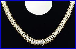 14k Gold Bead & Freshwater Pearl Necklace, Bracelet, & Earring Set (34456-3)