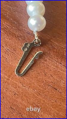 14k Gold Marks & Morgan Akoya Cultured Pearl Necklace & Bracelet Set 18 & 7.5