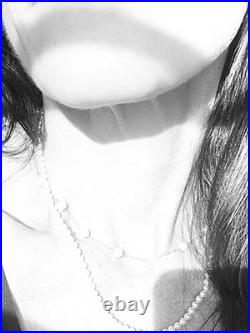 14k Gold Marks & Morgan Akoya Cultured Pearl Necklace & Bracelet Set 18 & 7.5