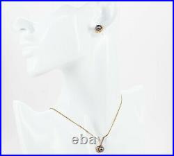 14k Gold Tahitian Pearl Diamond Ring Pendent & Earring Set RG0022