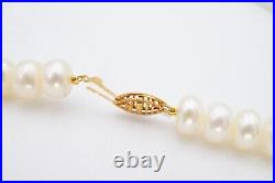 14k Yellow Gold Baroque Pearl Necklace Bracelet Earrings Set 18