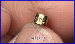 14k Yellow Gold Smoky Quartz Pendant With Earrings Set Drop