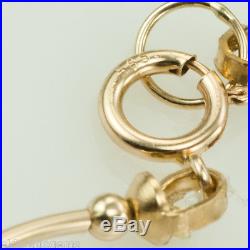 14k Yellow Gold & White Fresh Water Pearl Set Necklace 17 & 7 Bracelet