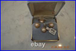 14k Yellow gold 4 piece Pearl & Dianond set