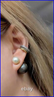 15mm South Sea With Akoya Pearls 14k Solid Gold Earrings And Ring Set Customized